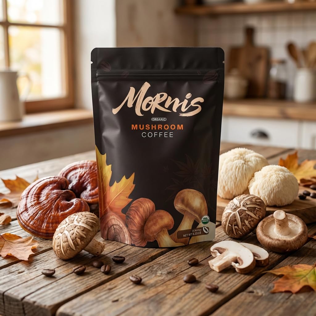 Mushroom Coffee – Adaptogenic Blend for Energy, Focus & Mental Clarity